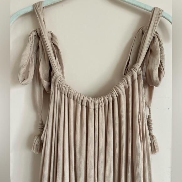 NWT, Free People, Bare It All maxi dress, color: neutral, size S - Picture 3 of 11